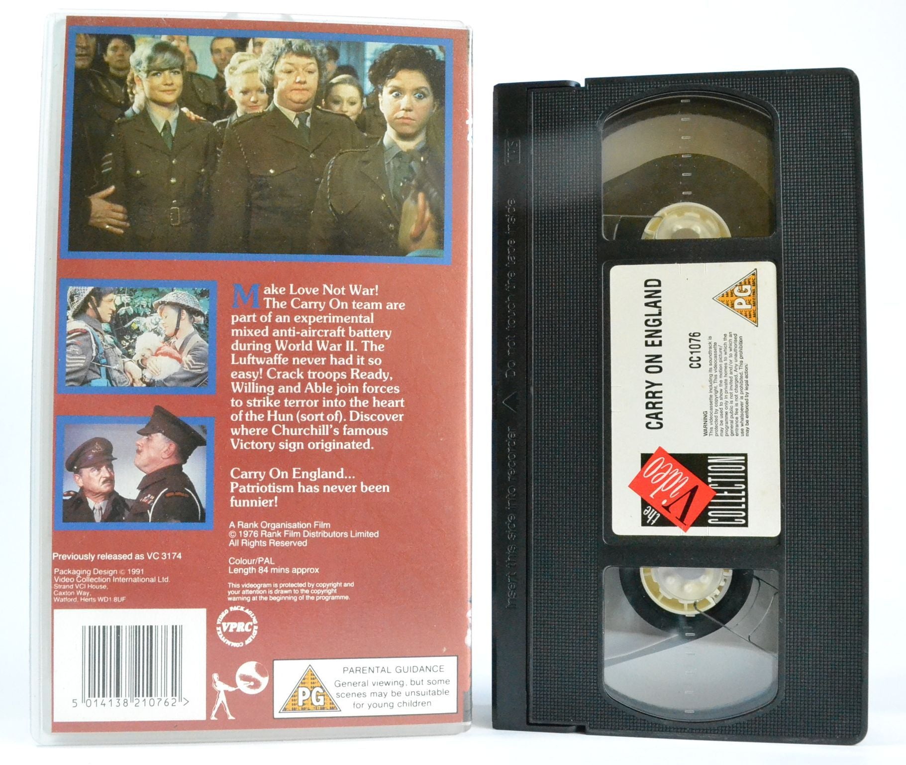 Carry On England (1976): Comedy/Farce - Kenneth Connor - Windsor Davies - VHS-