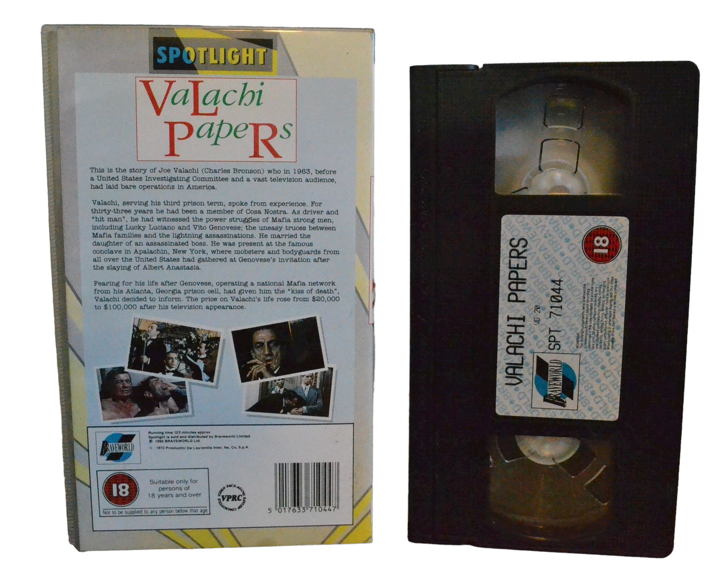 Valachi Papers - Charles Bronson - Braveworld - Action - Pal - VHS-