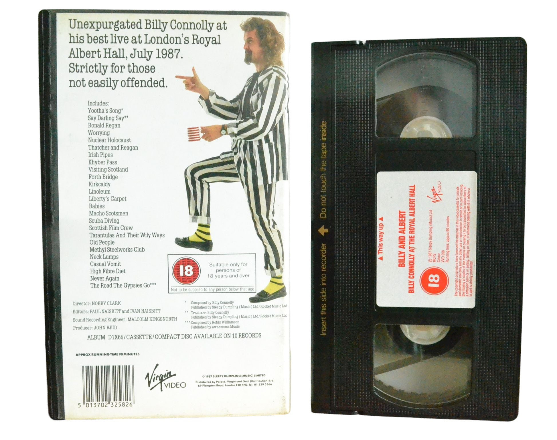 Billy And Albert - Billy Connolly At The Royal Albert Hall - Billy Connolly - Virgin Video - Comedy - Pal VHS-