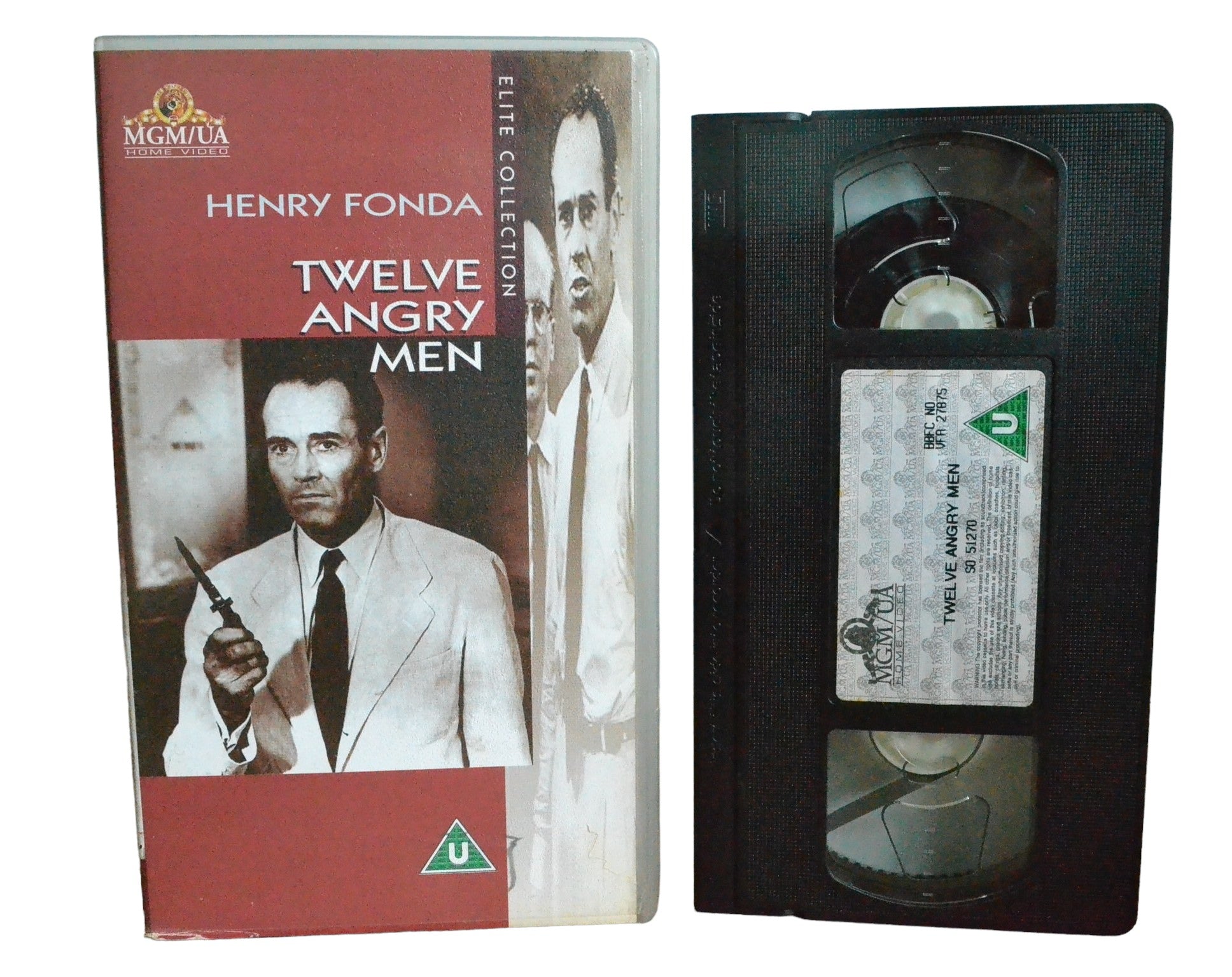 Twelve Angry Men - Henry Fonda - MGM/UA Home Video - SO51270 - Drama - Pal - VHS-