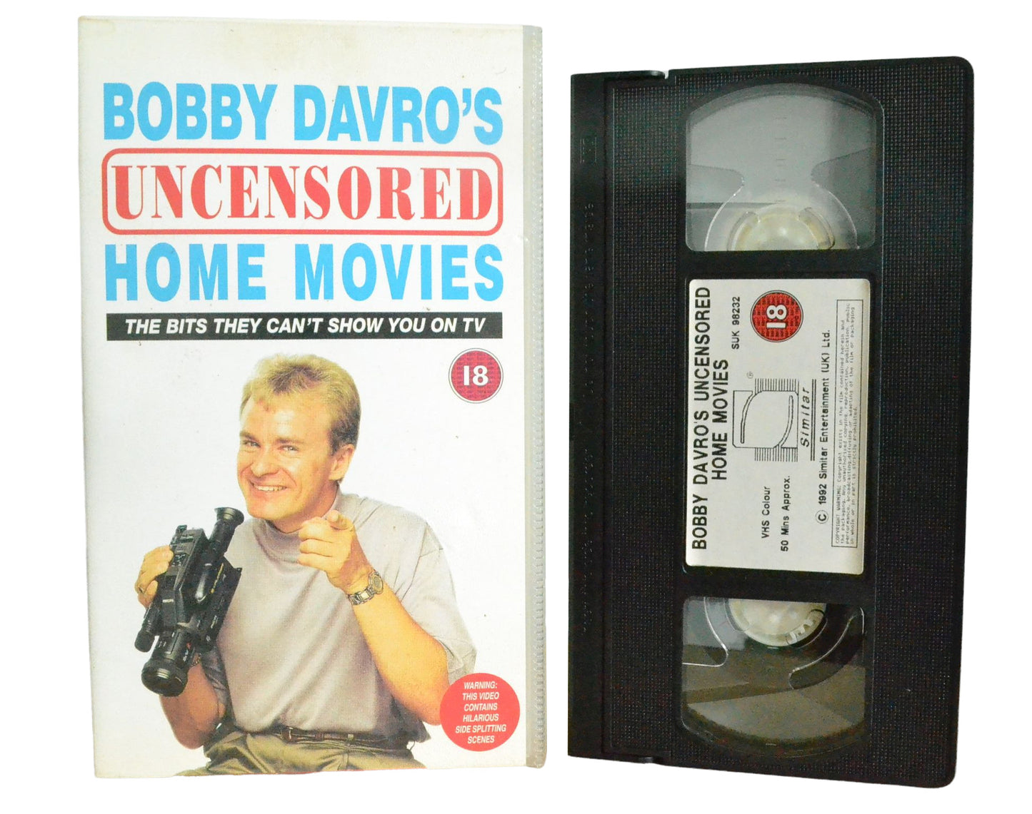 Bobby Davro's Uncensored Home Movies - Bobby Davro - Simitar - Comedy - Pal VHS-