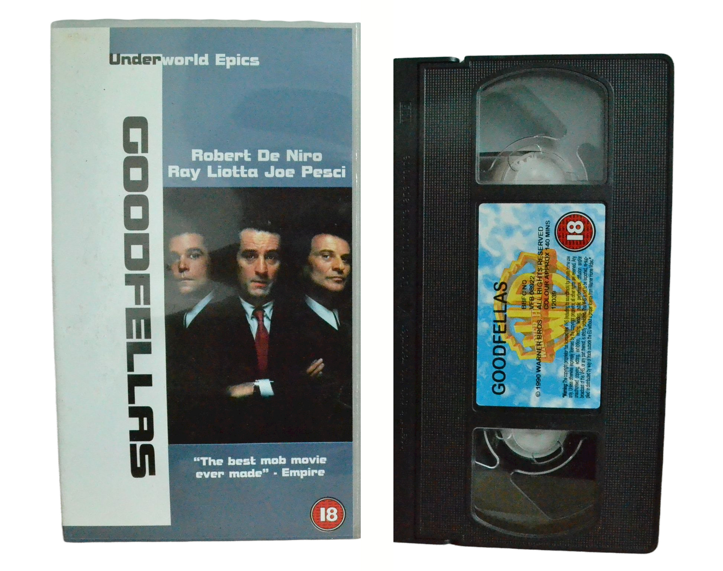 GoodFellas - Robert de Niro - Warner Home Video - Vintage - Pal VHS-