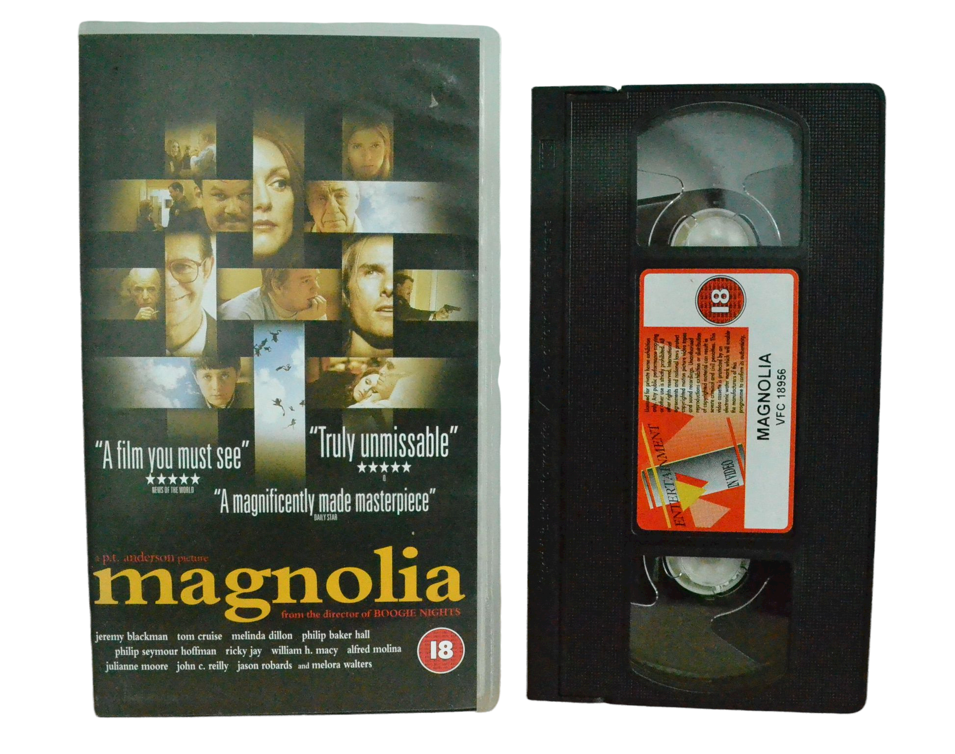 Magnolia - Tom Cruise - Entertainment In Video - Vintage - Pal VHS-