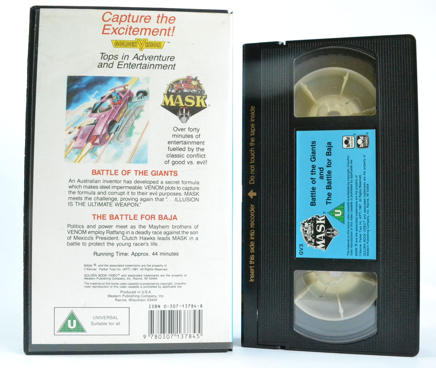 Mask [Golden Vision]: Battle Of The Giants - Battle For Baja- (1987) Kid’s VHS-