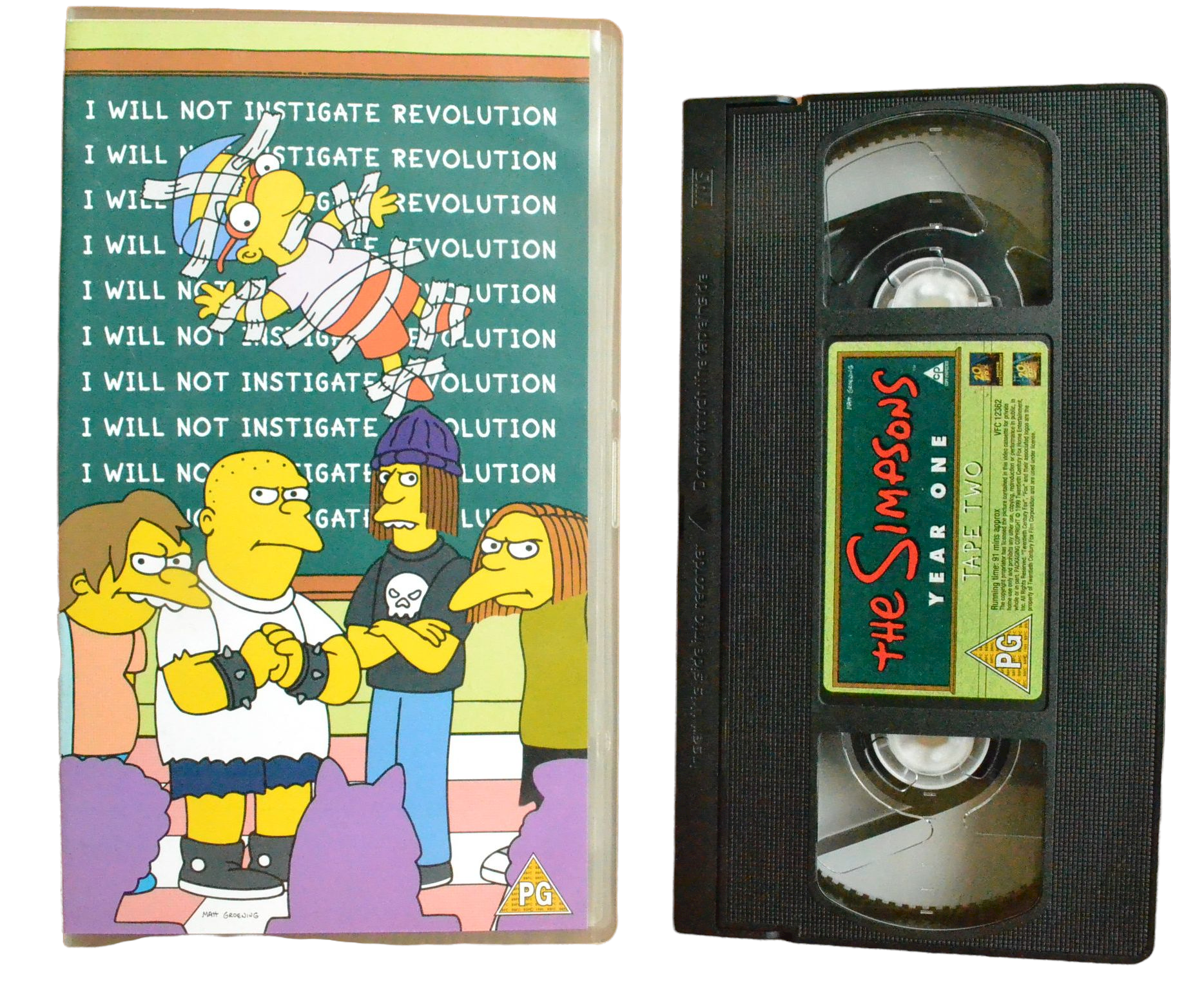 The Simpsons: Year One (Tape Two) - FOX - Children's - Pal VHS-