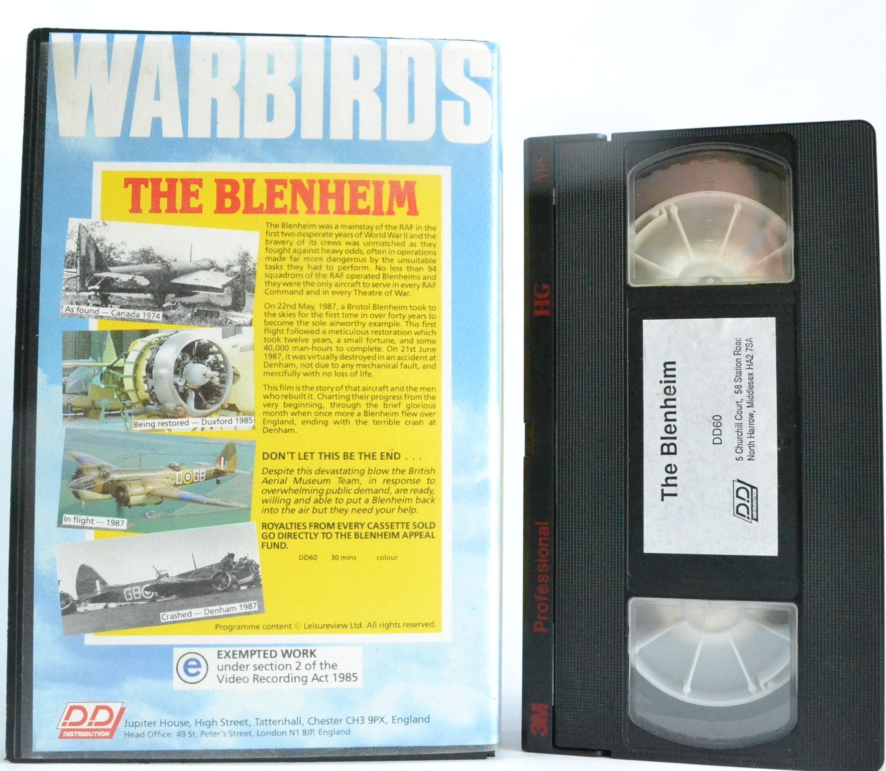 Warbirds: The Blenheim - DD Aviation - RAF Bristol Blenheim - 22 May 1987 - VHS-