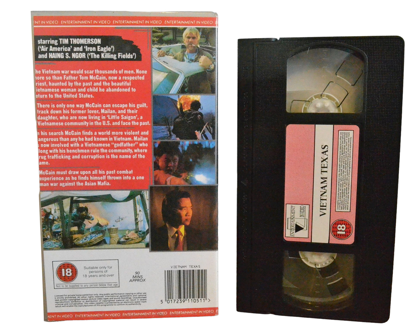 Vietnam Texas - Robert Ginty - Entertainment in Video - Action - Pal - VHS-