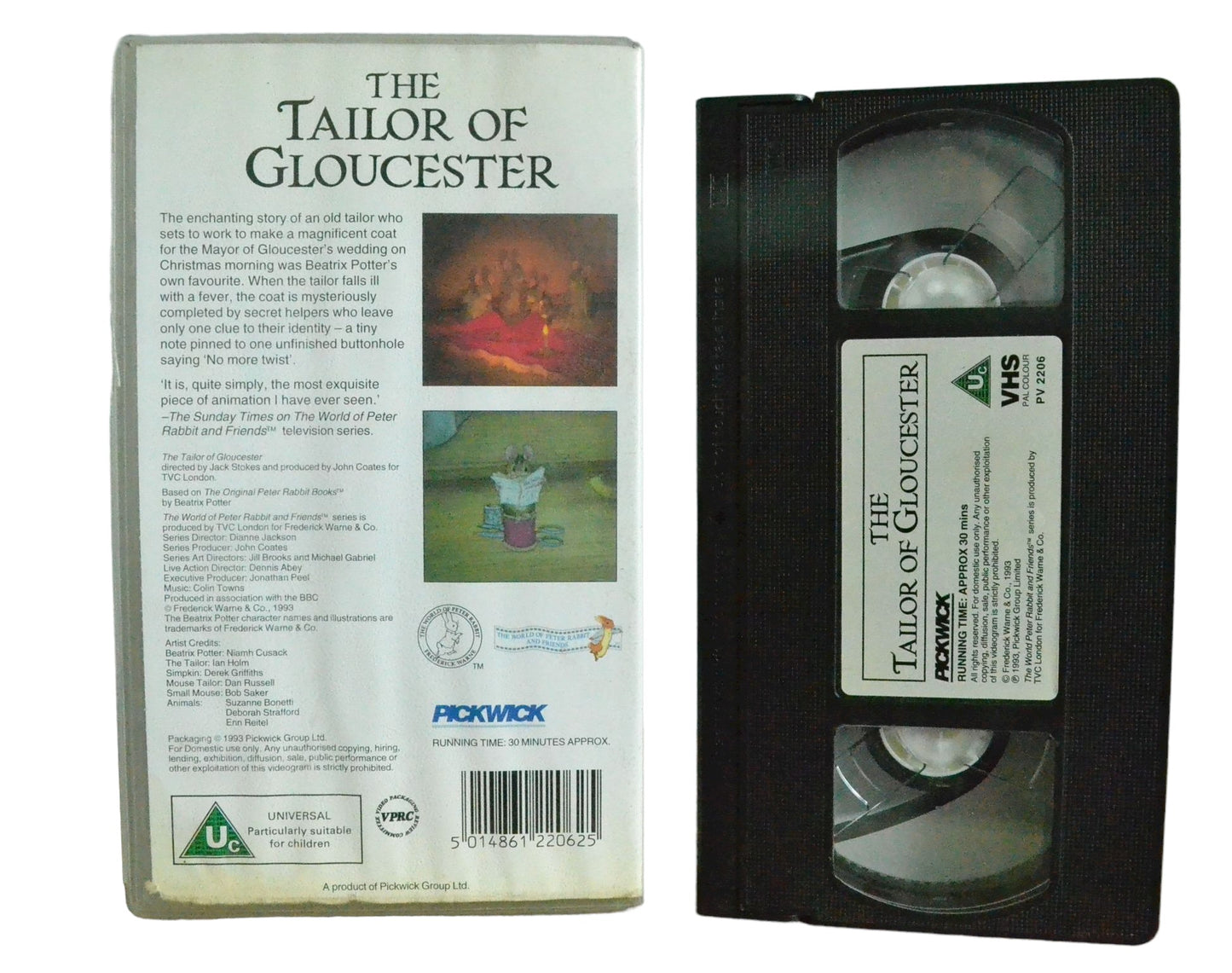 The Tailor Of Gloucester - Pickwick - Childrens - Pal VHS-