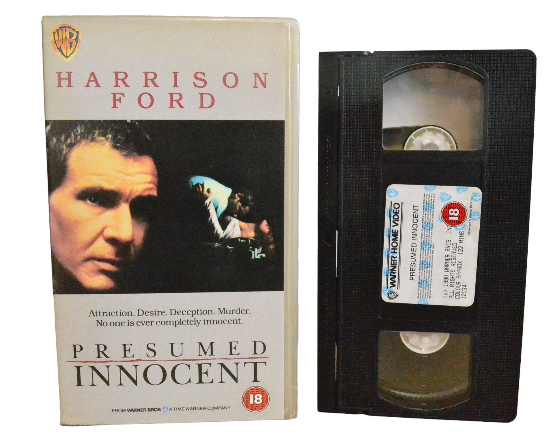 Presumed Innocent - Harrison Ford - Warner Home Video - Action - Pal - VHS-