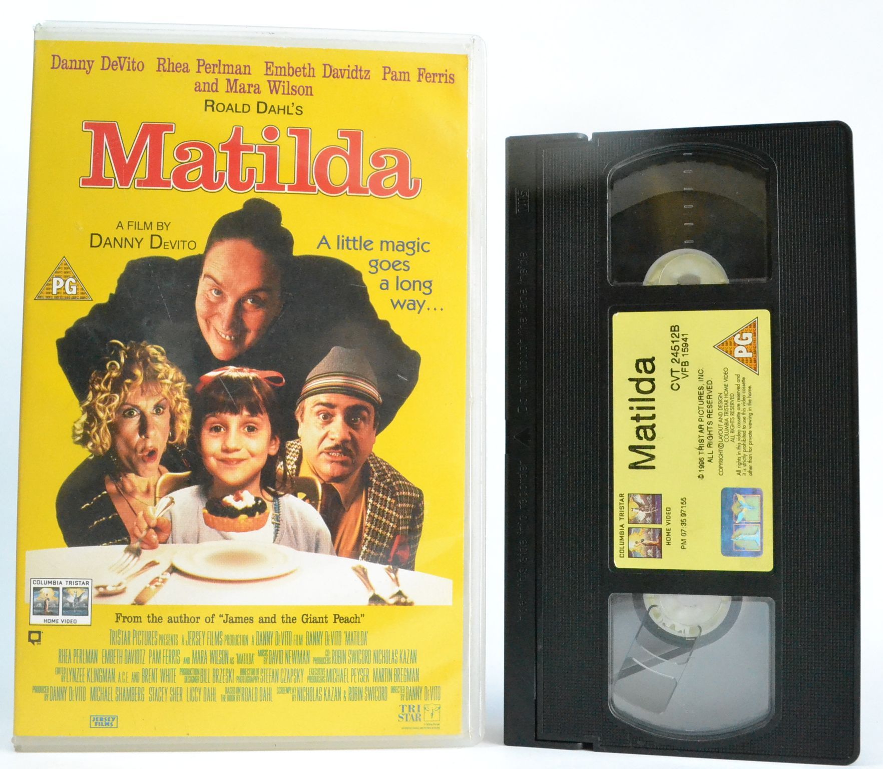 Matilda: Roald Dahl; A Film By Danny Devito - Children’s Magical Comedy - VHS-