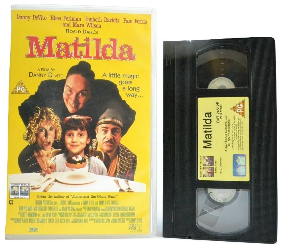 Matilda: Roald Dahl; A Film By Danny Devito - Children’s Magical Comedy - VHS-