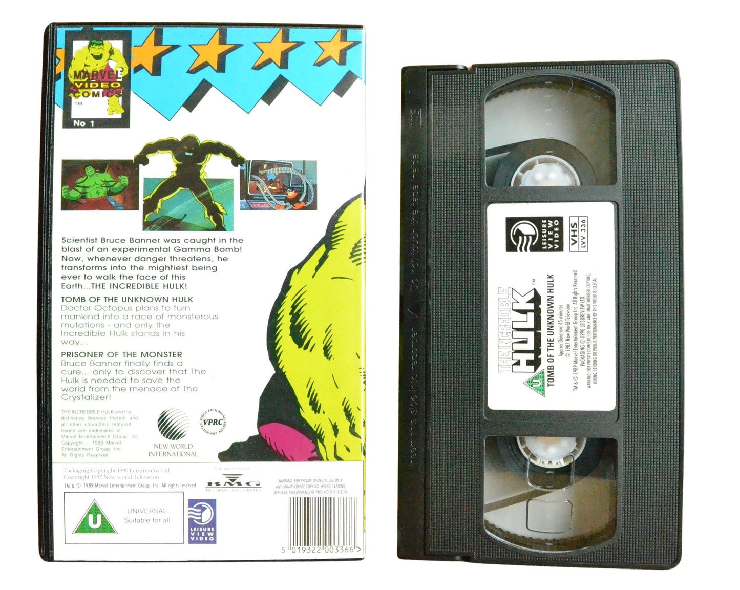 The Incredible Hulk - Children’s - Pal VHS-