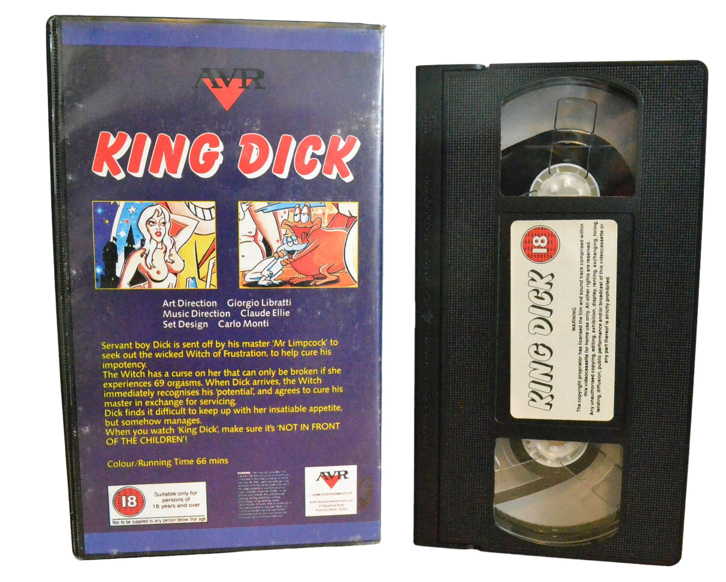 King Dick - Rosetta Calavetta - AVR - Animation - Pal - VHS-