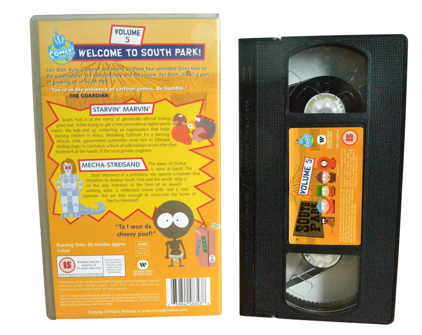 South Park : Volume 1 (Starvin' Marvin' Mecha / Streisand) - Warner Vision Entertainment - 3984248343 - Comedy - Pal - VHS-
