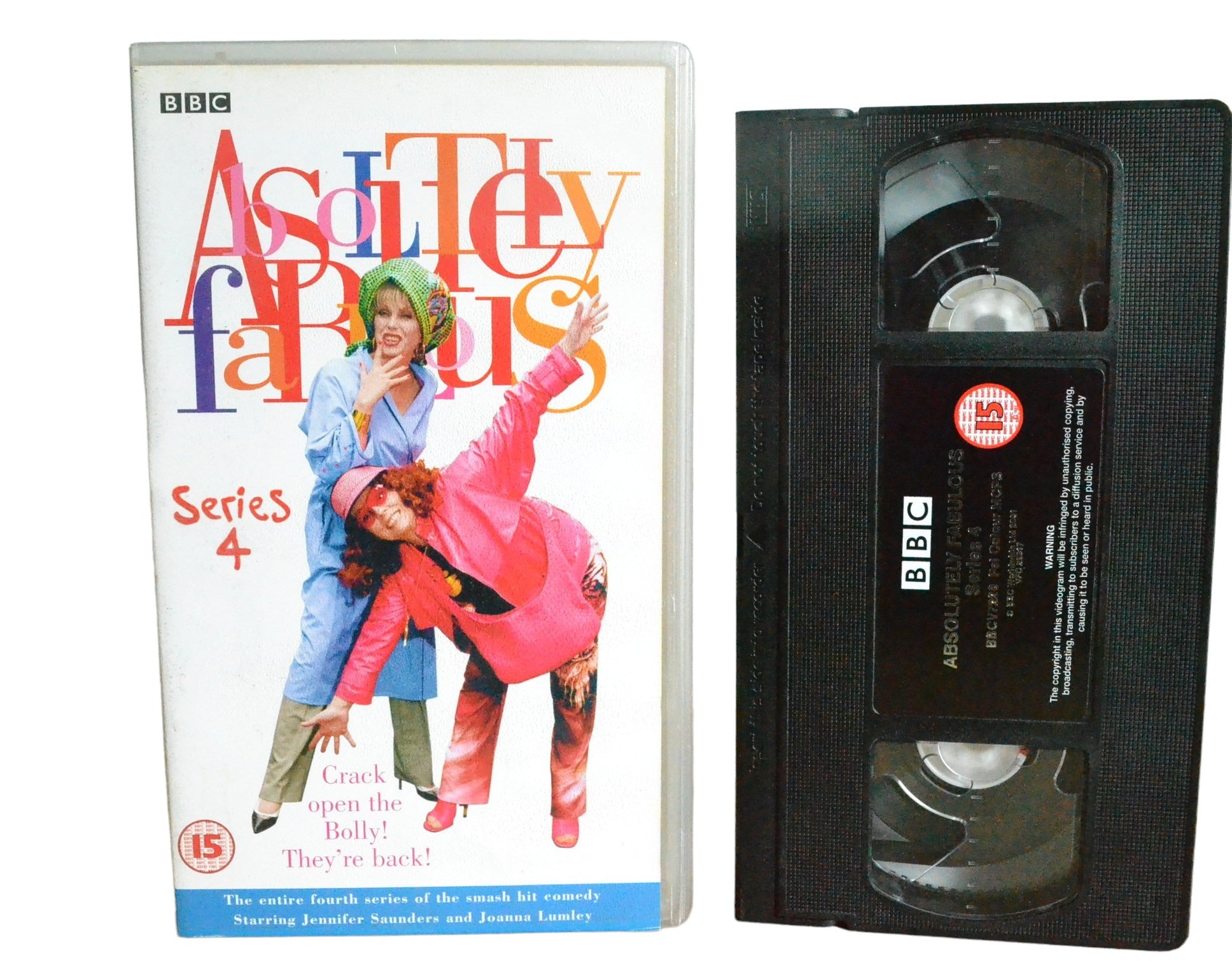 Absolutely Fabulous : Series 4 - Jennifer Saunders - BBC Video - BBCV7228 - Comedy - Pal - VHS-