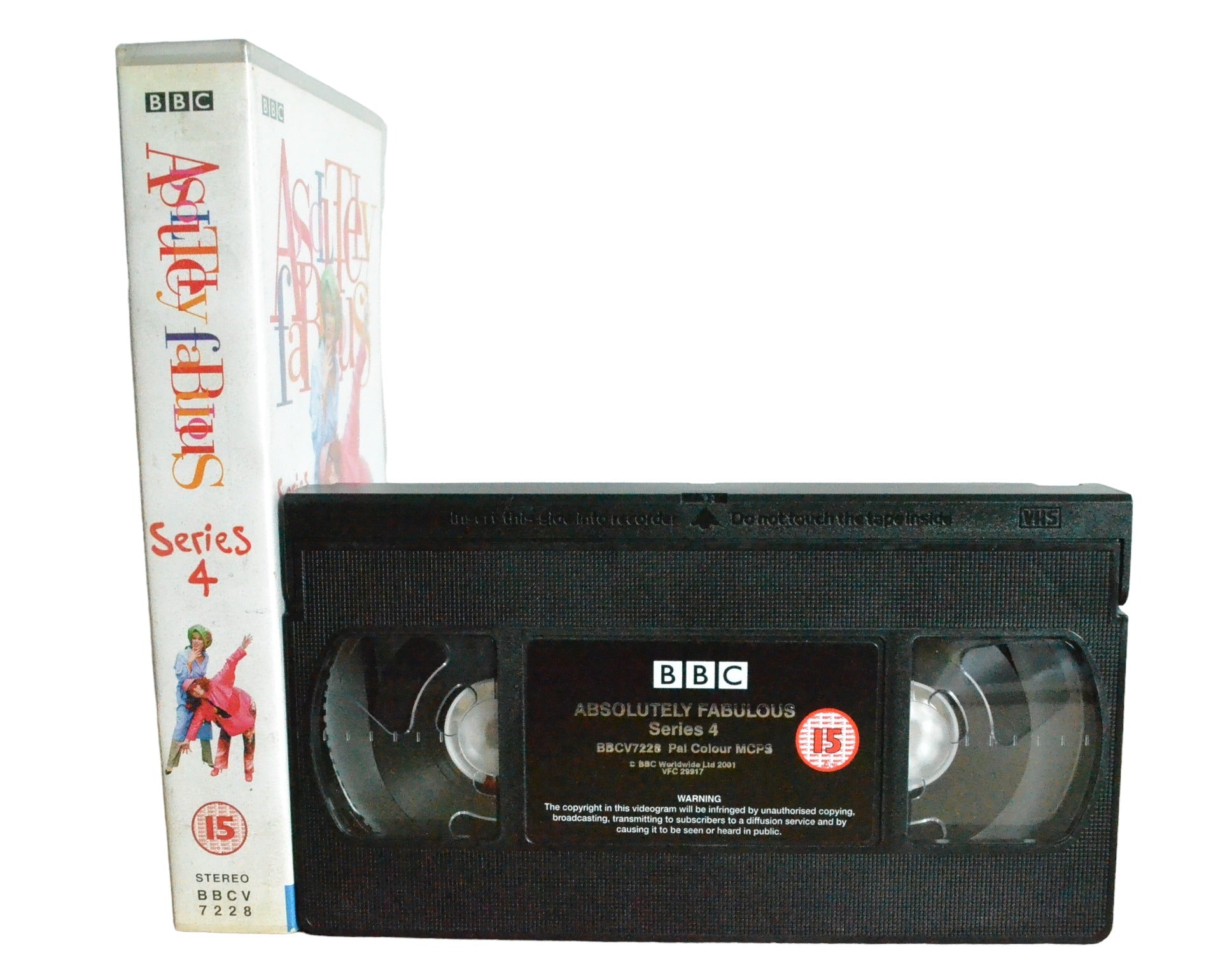 Absolutely Fabulous : Series 4 - Jennifer Saunders - BBC Video - BBCV7228 - Comedy - Pal - VHS-