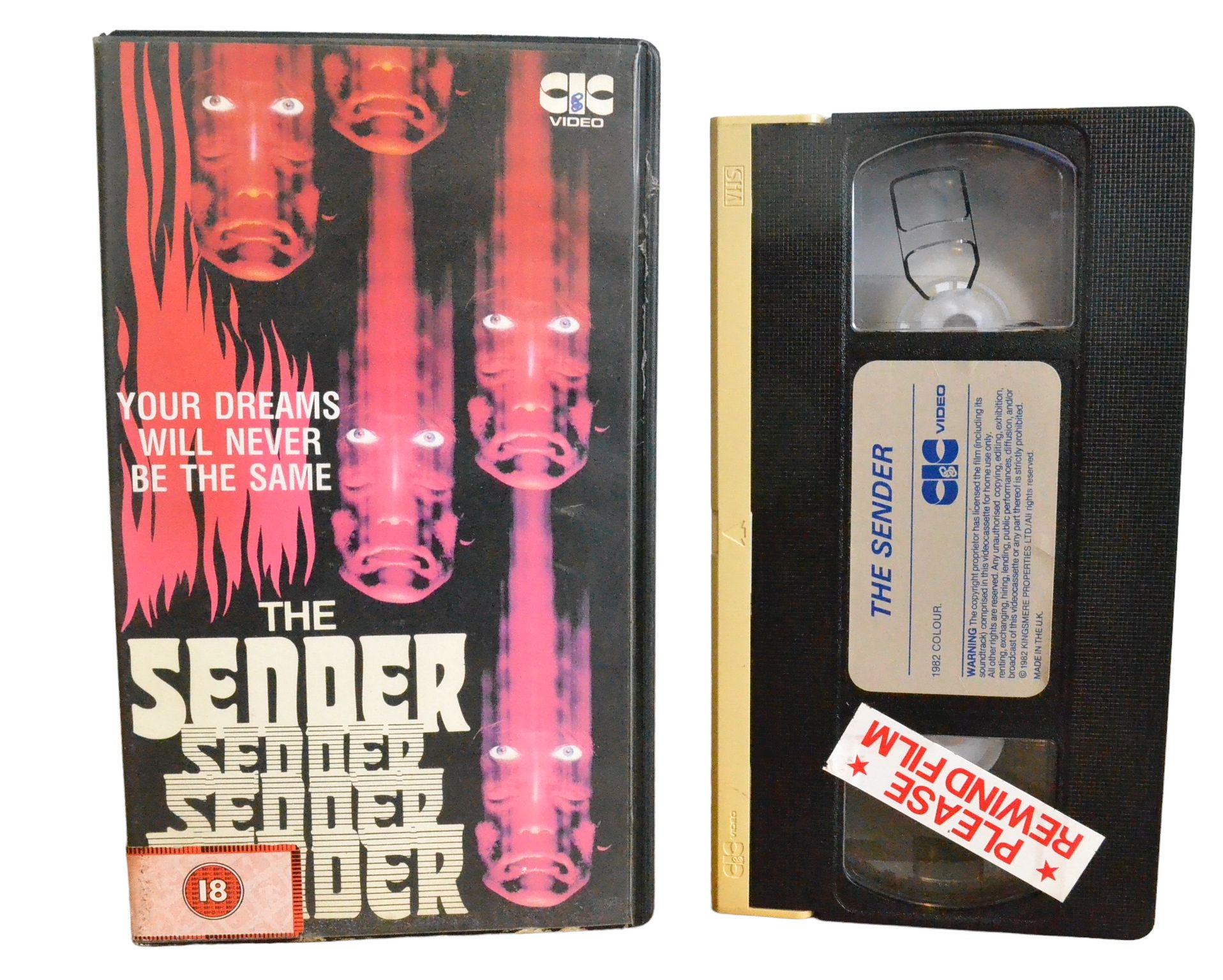 The Sender - Kathryn Harrold - CIC Video - Precert - Pal - VHS-