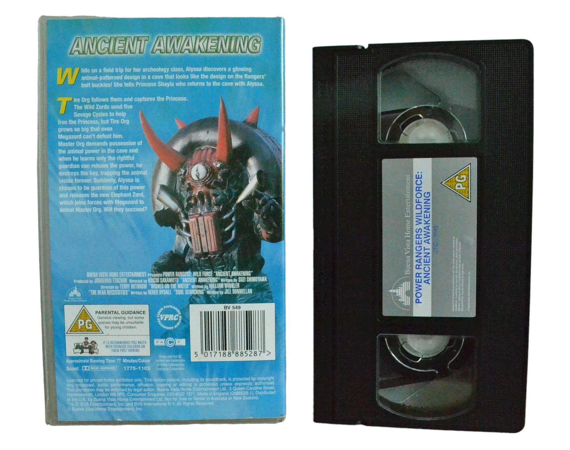 Power Rangers Wild Force - Ancient Awakening - Buena Vista Home Entertainment - Childrens - Pal VHS-
