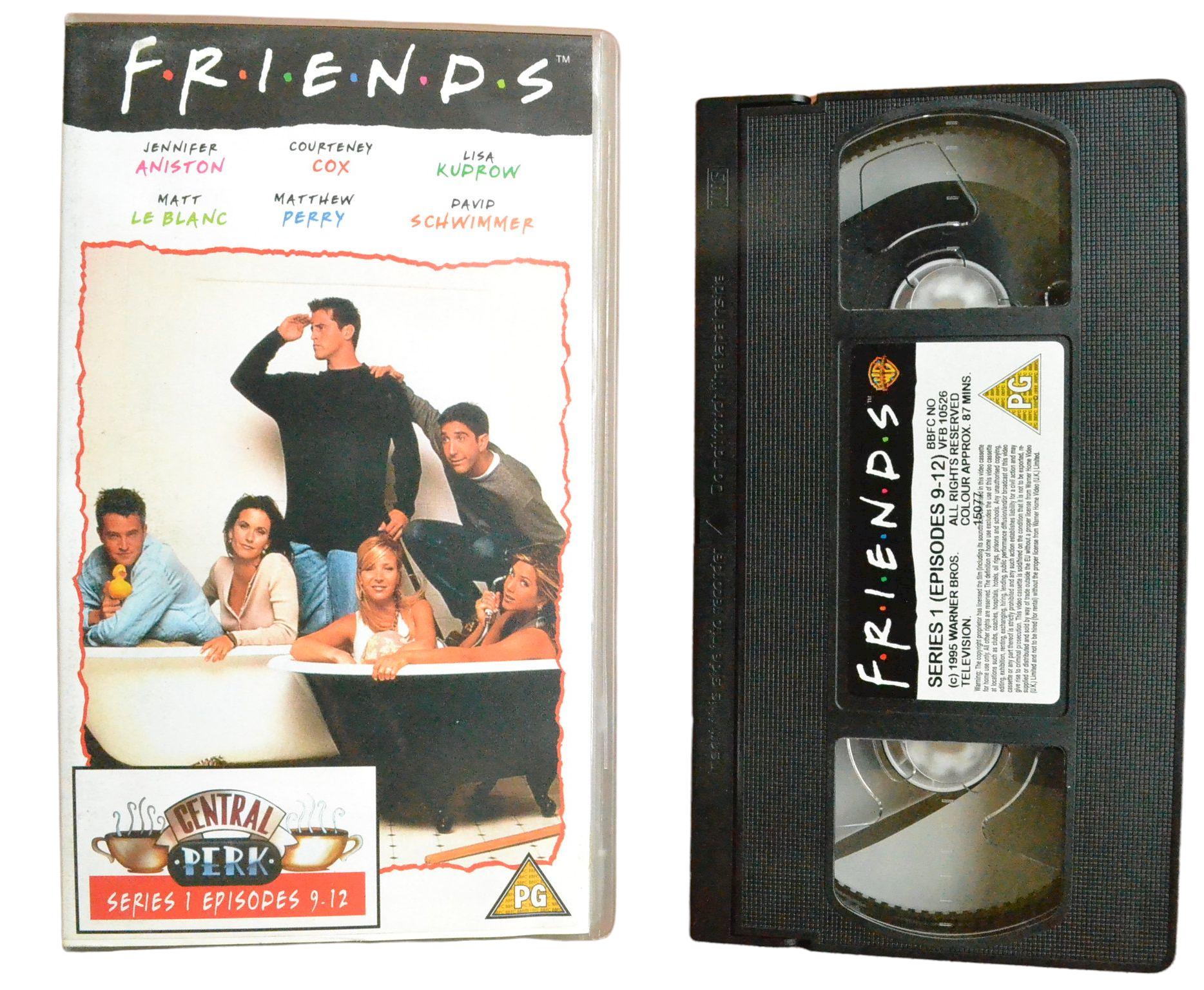 Friends: Series 1 (Episodes 9-12) - Jennifer Aniston - Warner Bros - Vintage - Pal VHS-