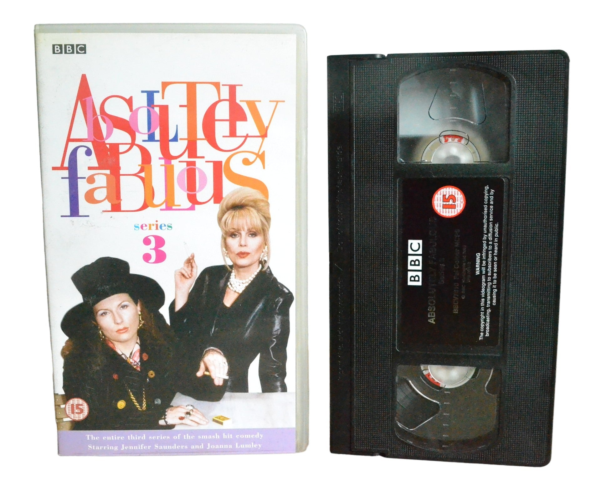 Absolutely Fabulous : Series 3 - Jennifer Saunders - BBC Video - BBCV7310 - Comedy - Pal - VHS-