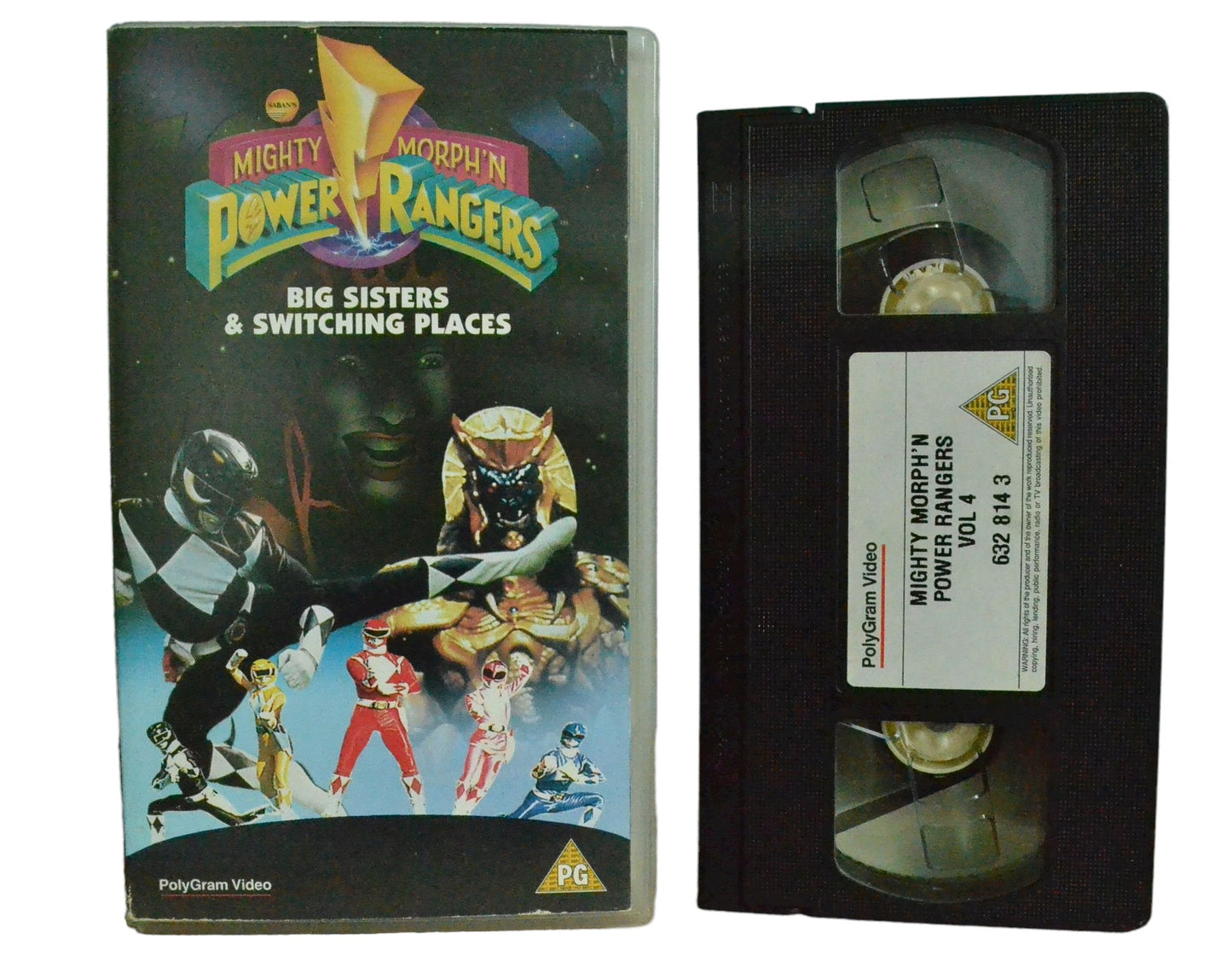Mighty Morph 'N Power Rangers - Big Sisters & Switching Places - Polygram Video - Childrens - Pal VHS-