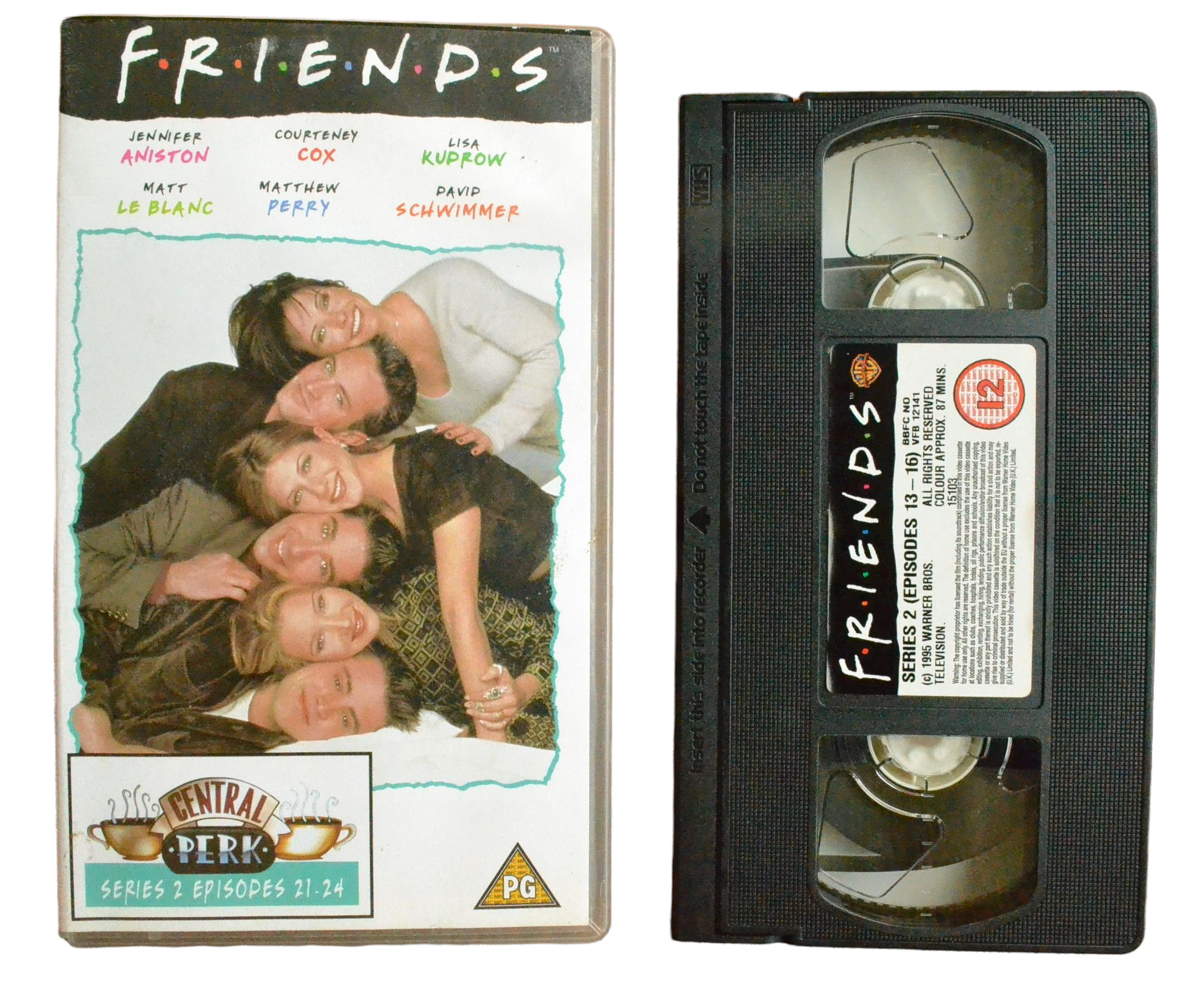 Friends: Series 2 (Episodes 13-16) - Jennifer Aniston - Warner Bros - Vintage - Pal VHS-
