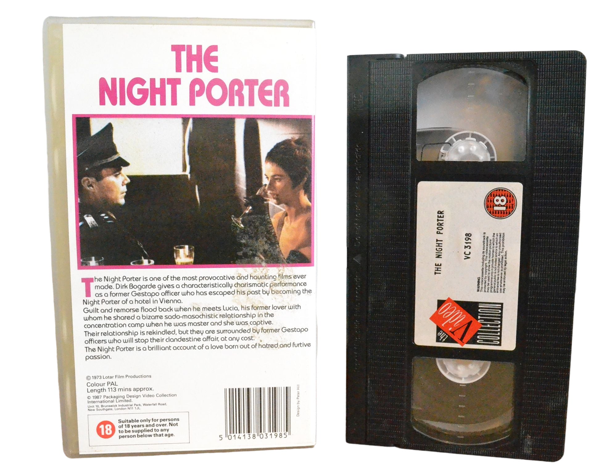 The Night Porter - Dirk Bogarde - The Video Collection - Precert - Pal - VHS-