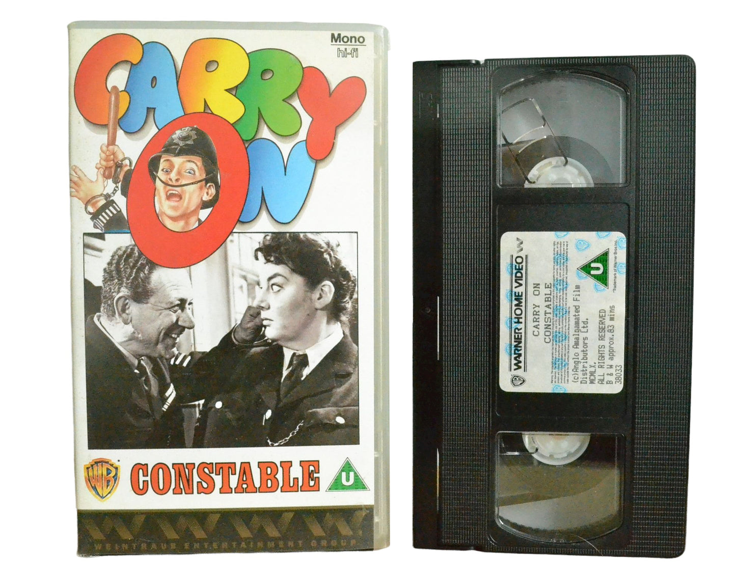 Carry On Constable - Sidney James - Warner Home Video - Comedy - Pal VHS-