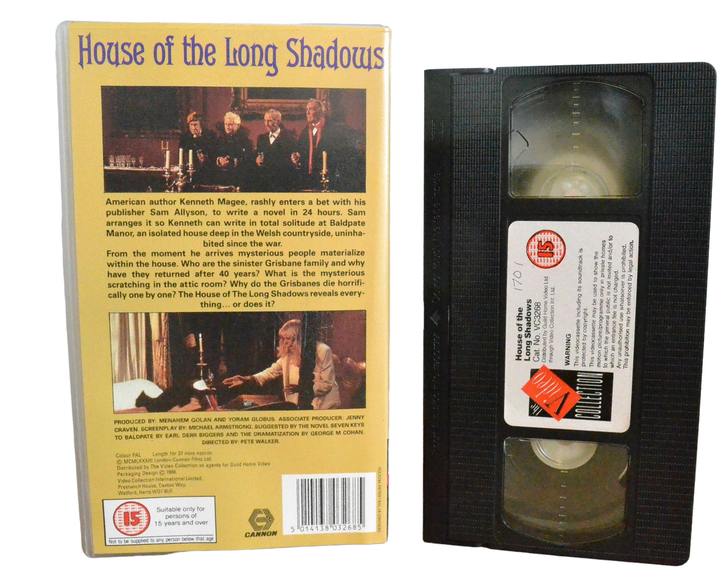 House Of The Long Shadows - Vincent Price - The Video Collection - VC3268 - Horror - Precert - Pal - VHS-