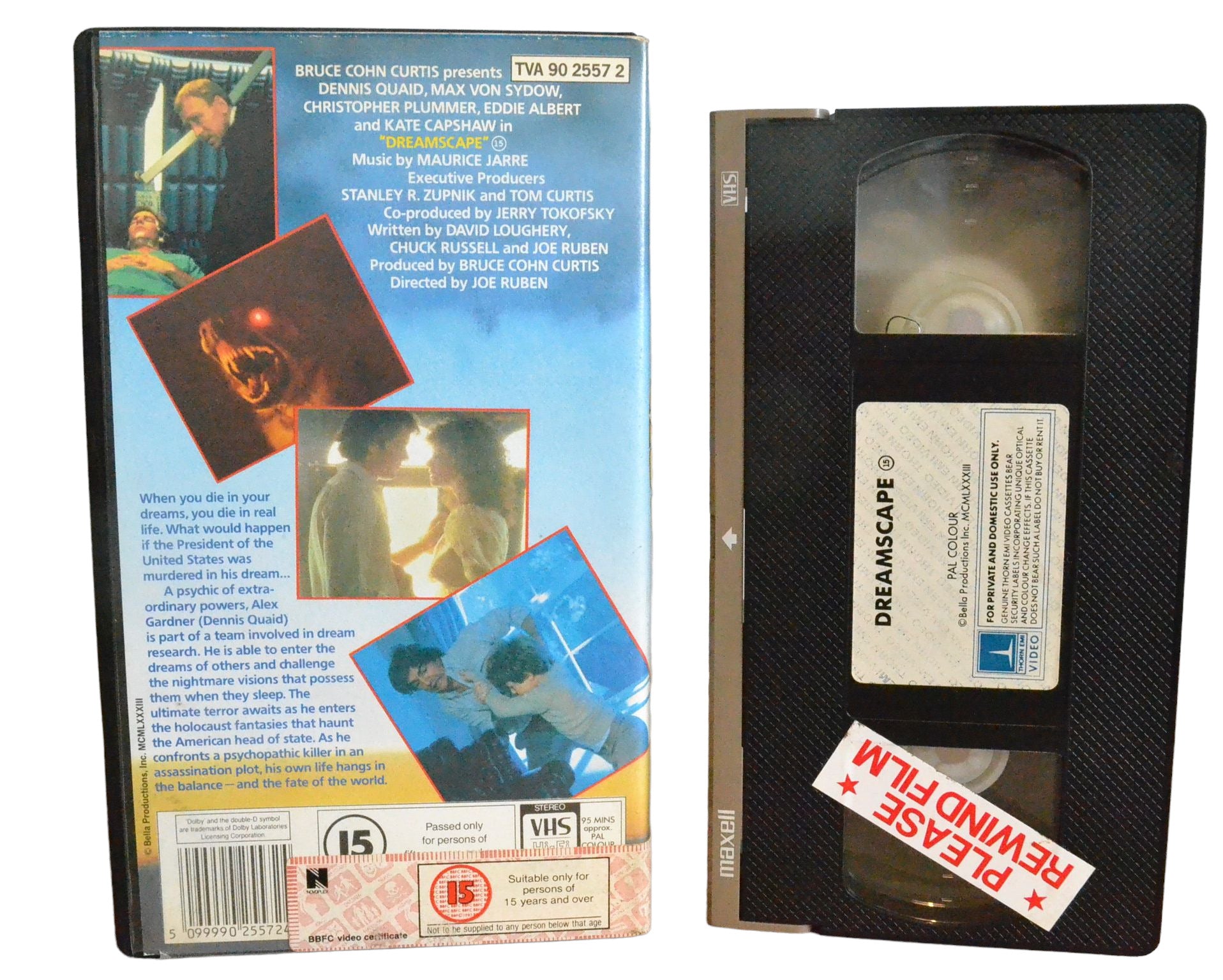 DreamScape - Dennis Quaid - Thorn EMI Video - TVA 9025572 - Horror - Precert - Pal - VHS-
