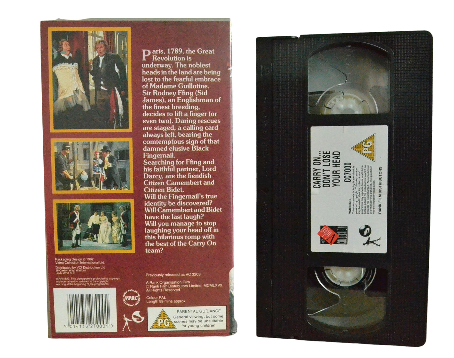 Carry On Don't Lose Your Head - Sidney James - The Video Collection - Comedy - Pal VHS-