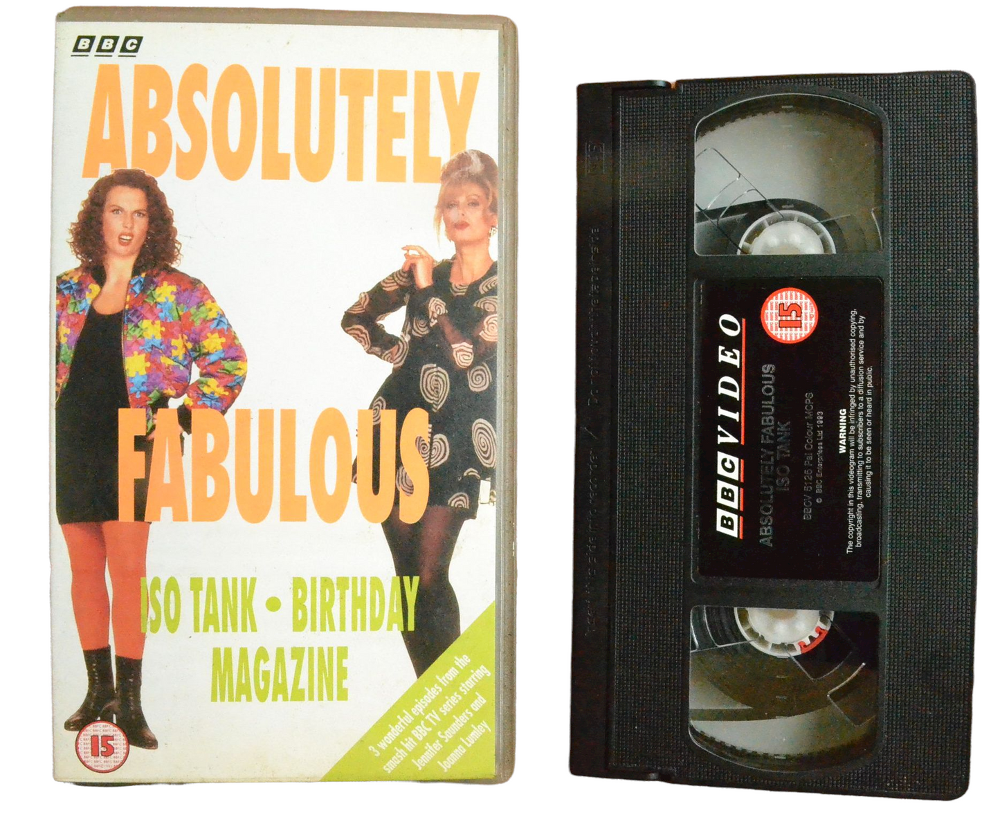 Absolutely fabulous (Iso Tank, Birthday, Magazine) - Jennifer Saunders - BBC - Vintage - Pal VHS-
