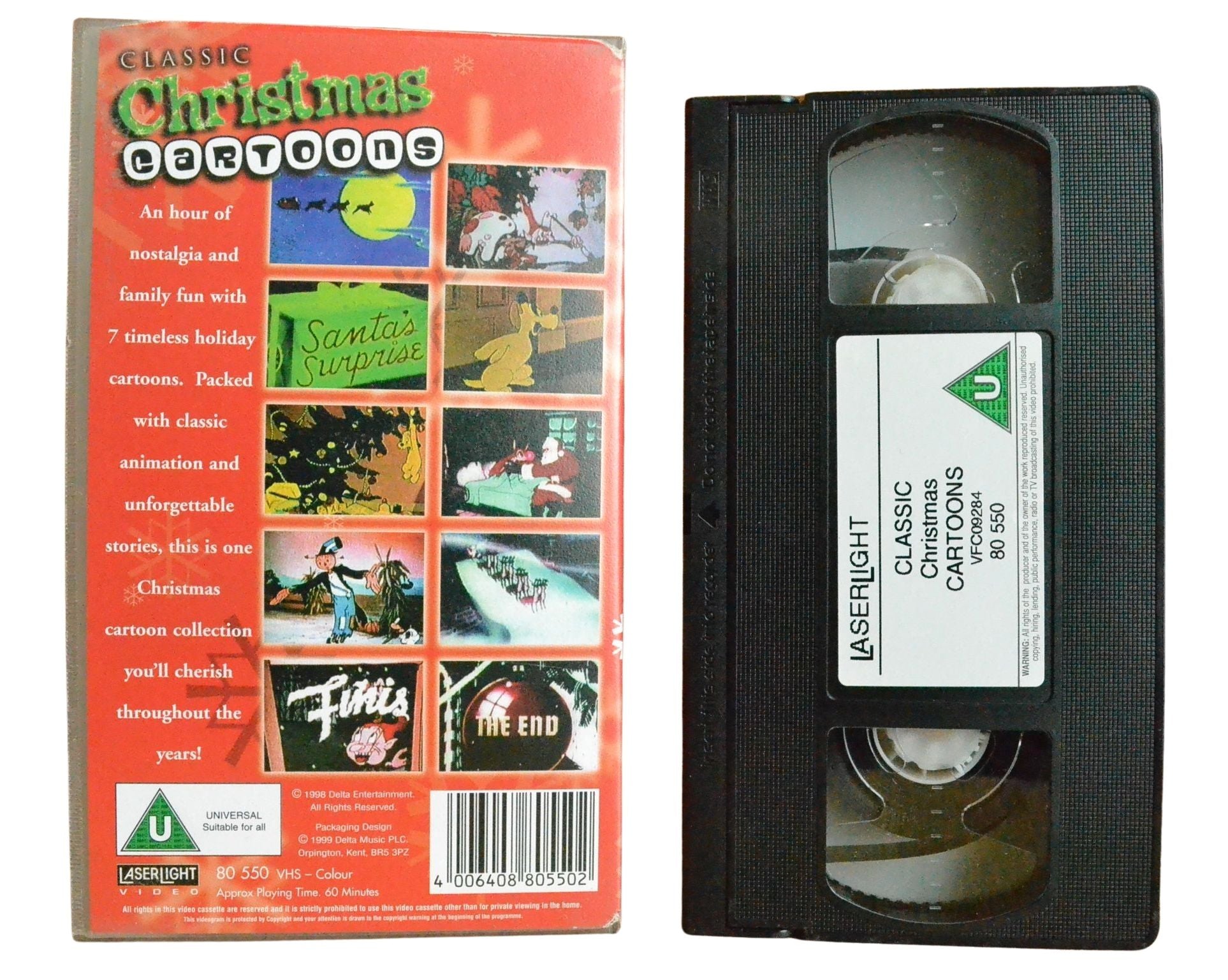 Classic Christmas Cartoons - Children’s - Pal VHS-