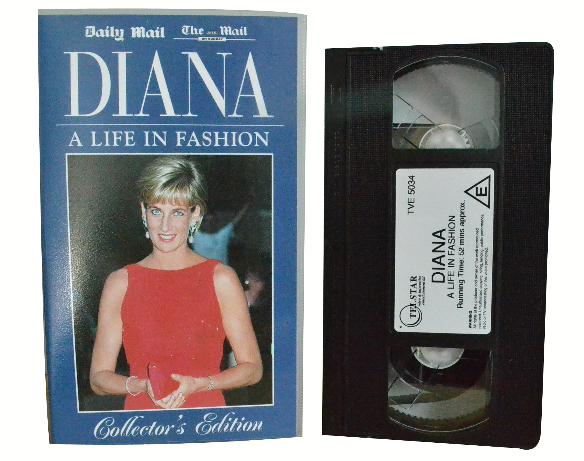 Diana - A Life In Fashion (Collector's Edition) - Paul Burrell - Telstar - Vintage - Pal VHS-