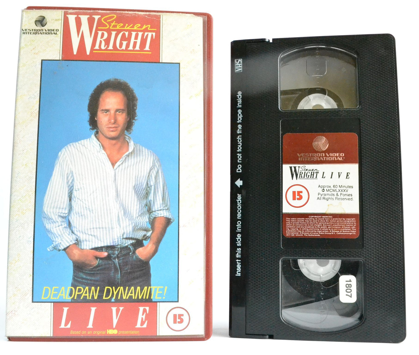 Steven Wright: “Deadpan Dynamite!” - Vestron Pre-Cert - Monotone Comedy - VHS-