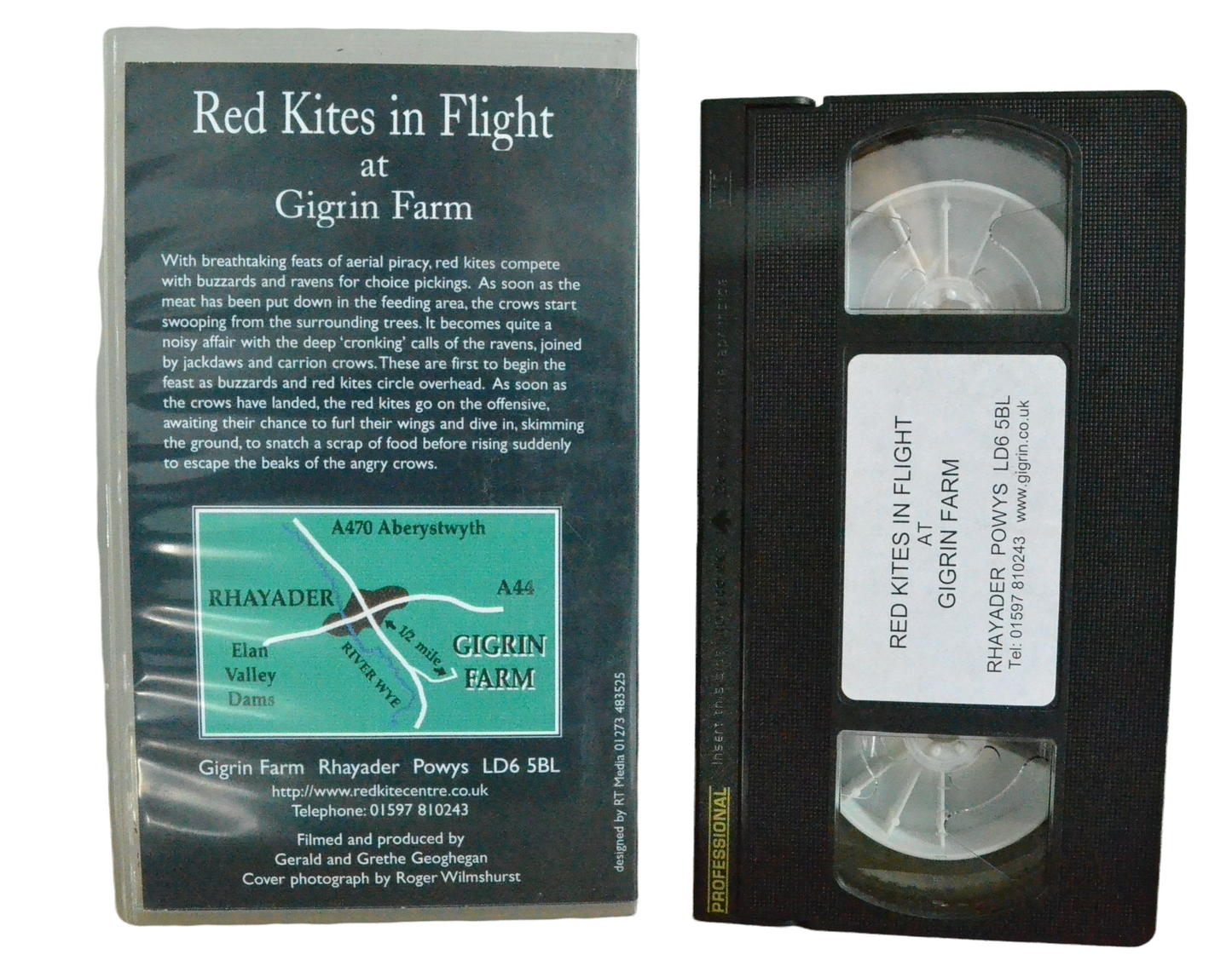 Red Kites in Flight At Gigrin Farm - Professional - Vintage - Pal VHS-