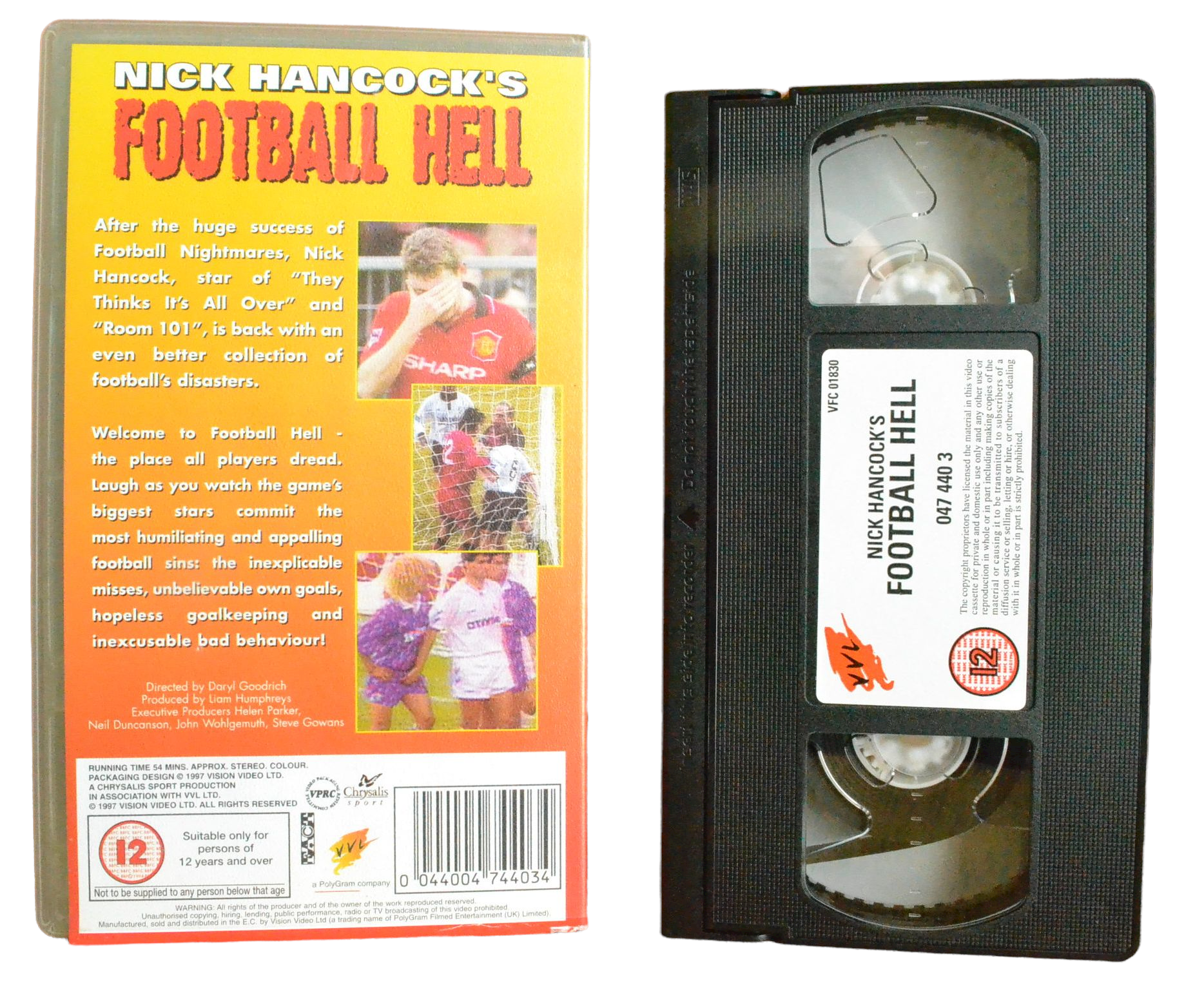 Nick Hancock's Football Hell - Nick Hancock - VVl - Vintage - Pal VHS-