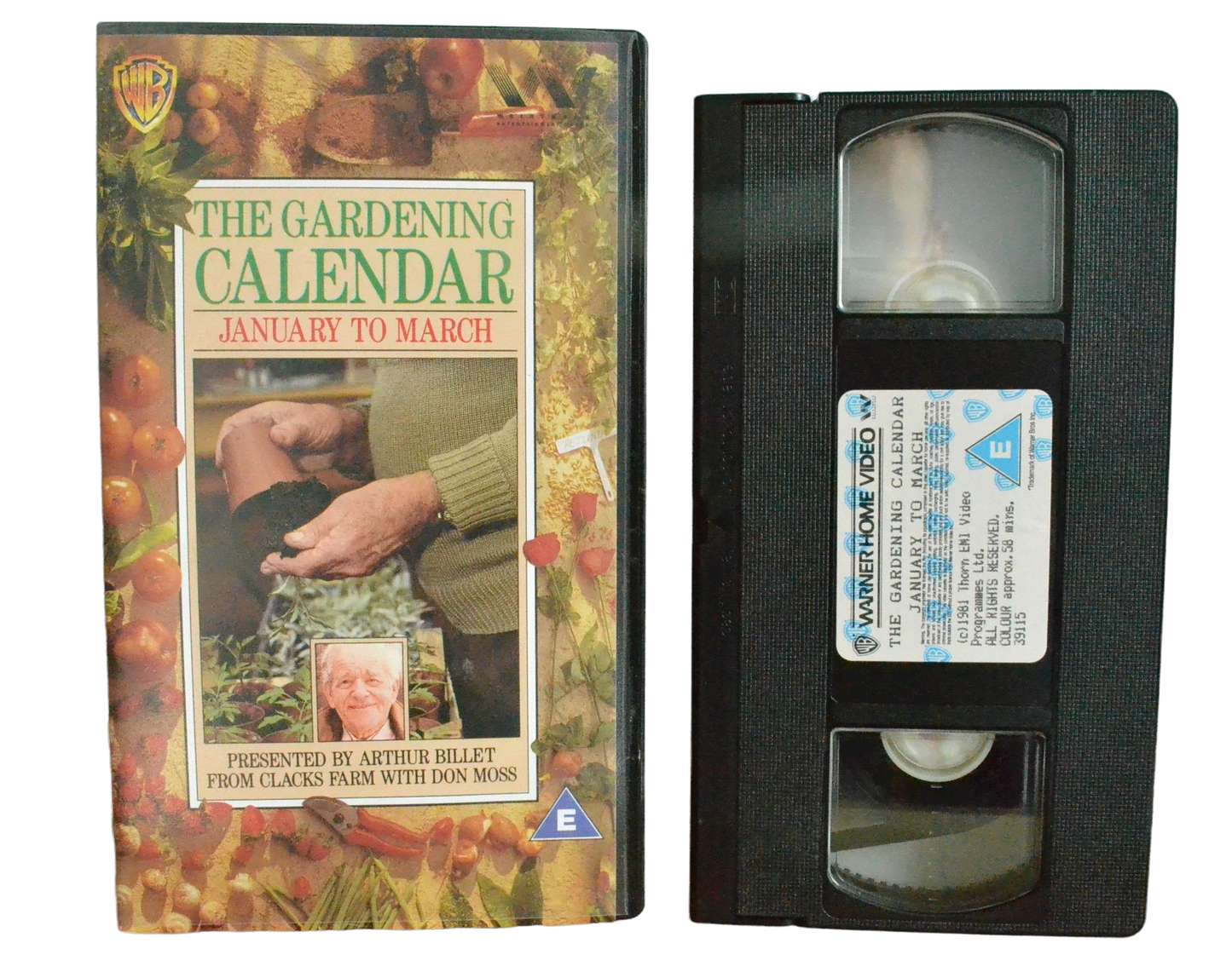 The Gardening Calendar - January To March - Robert Bronzi - Warner Home Video - Children - Pal VHS-