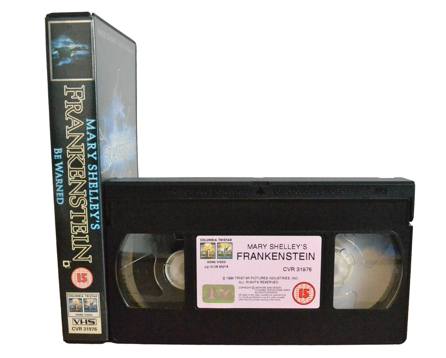 Mary Shelley's Frankenstein - Robert De Niro - Columbia Tristar Home Video - CVR 31976 - Horror - Pal - VHS-