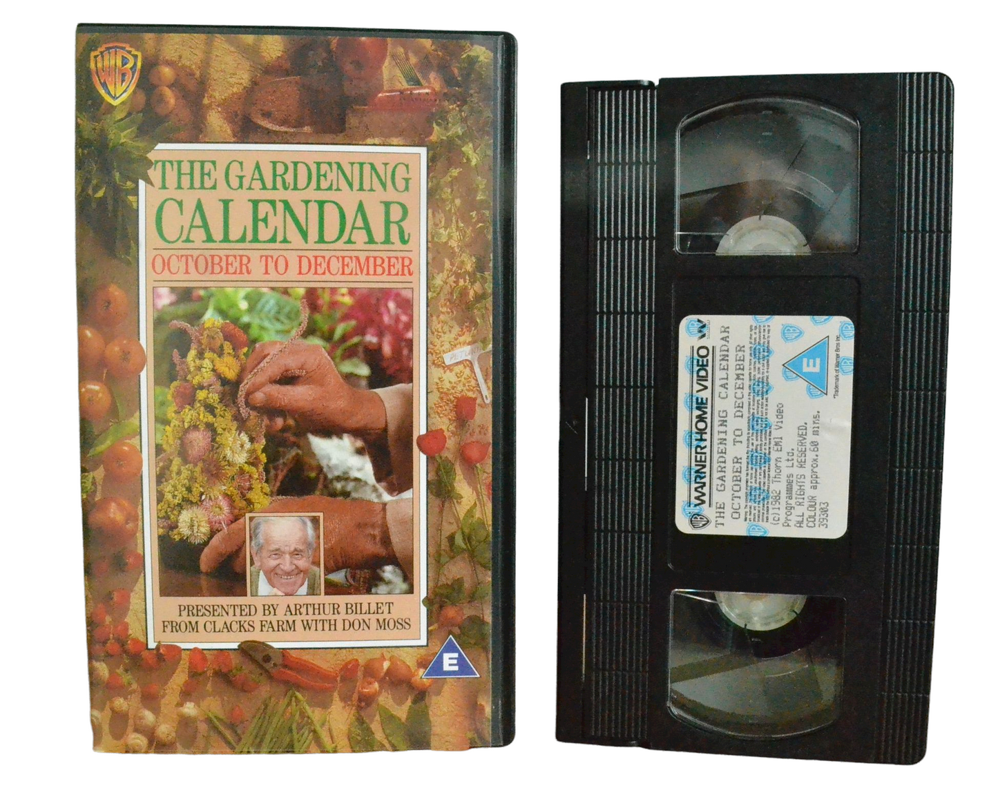The Gardening Calendar - October To December - Robert Bronzi - Warner Home Video - Children - Pal VHS-