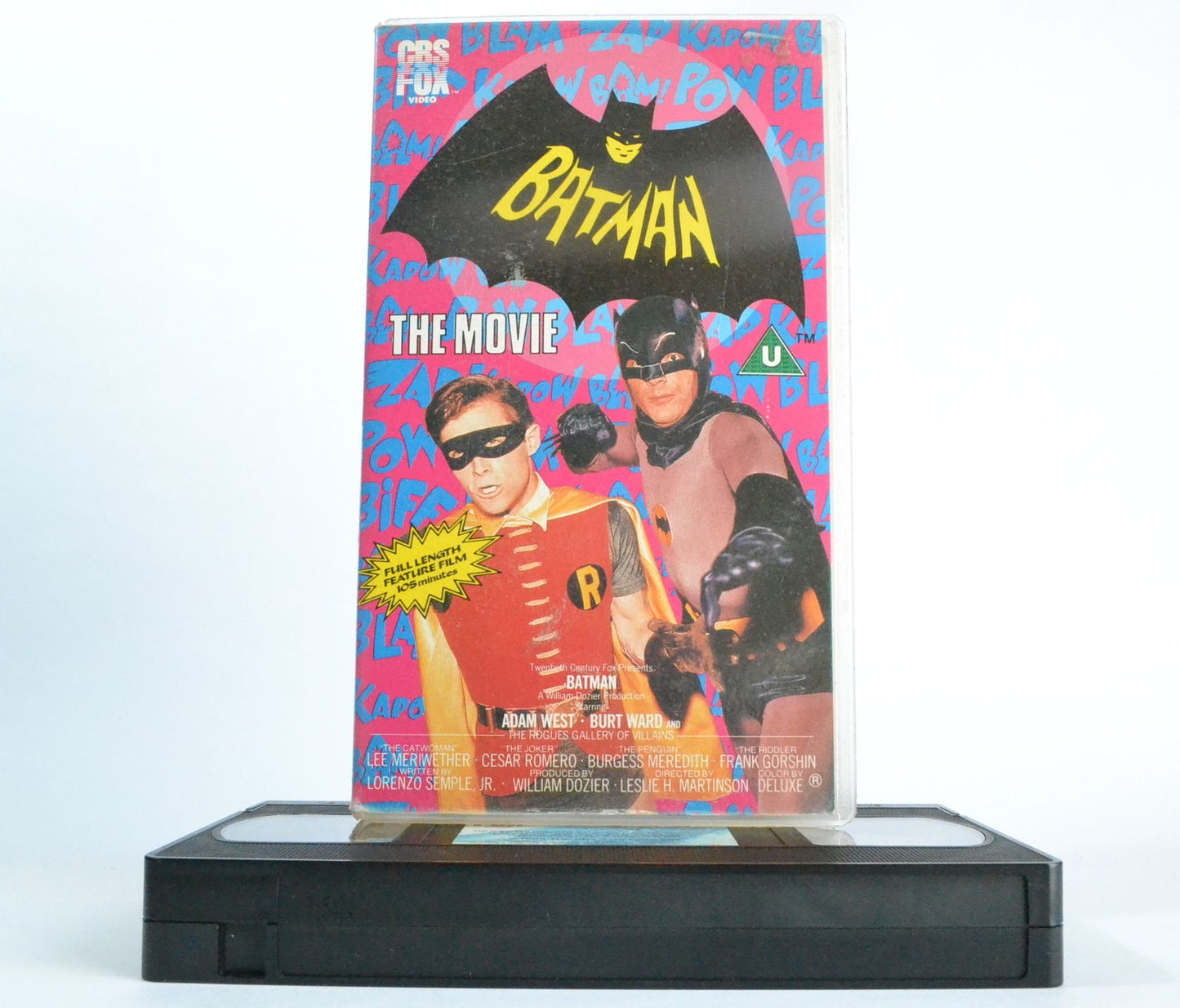 Batman: The Movie (1966) Adam West / Burt Ward - Bam/Pow/Zap - Comic - VHS-