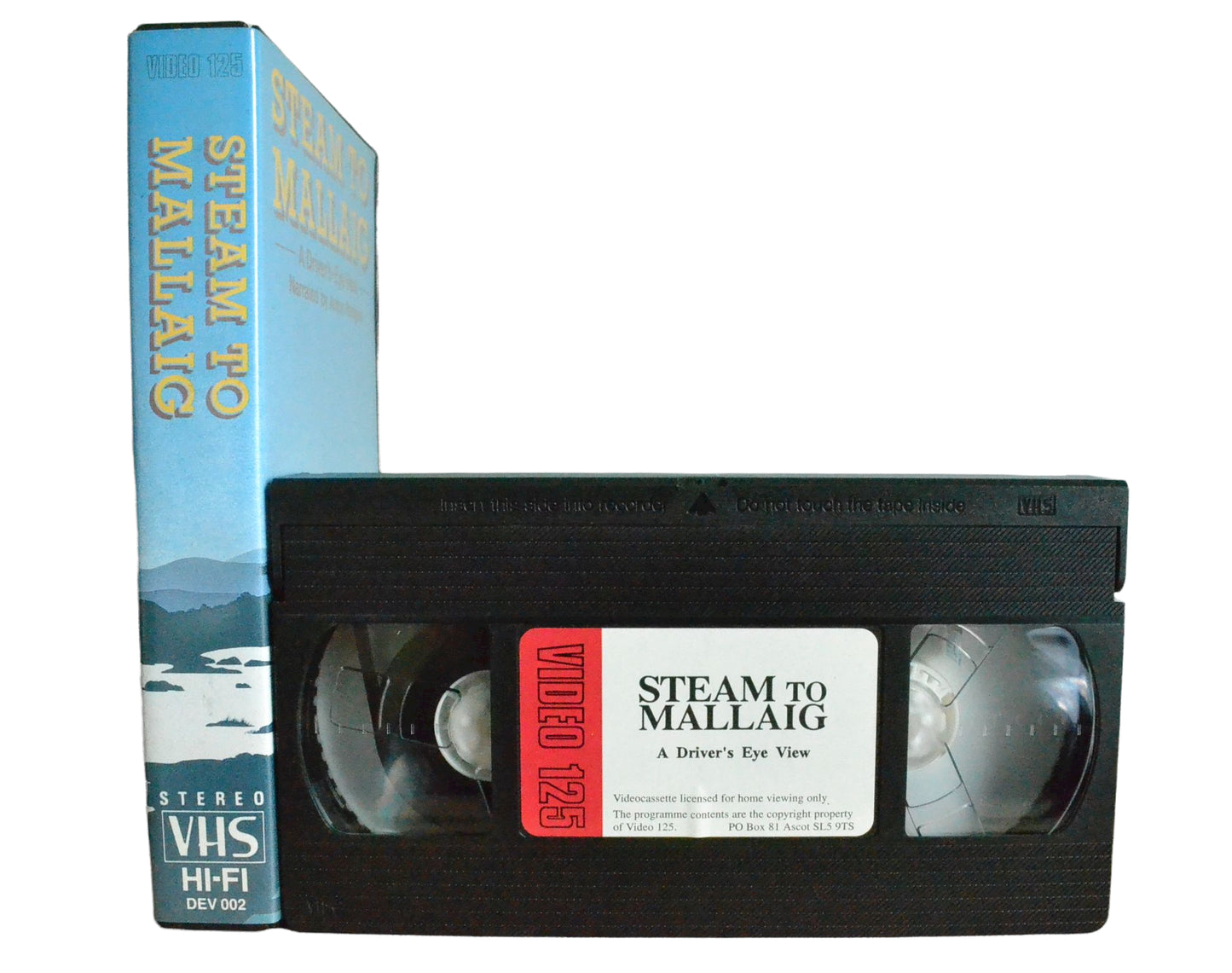 Steam To Mallaig - A Driver's Eye View - Anton Rodgers - Video 125 - Vintage - Pal VHS-