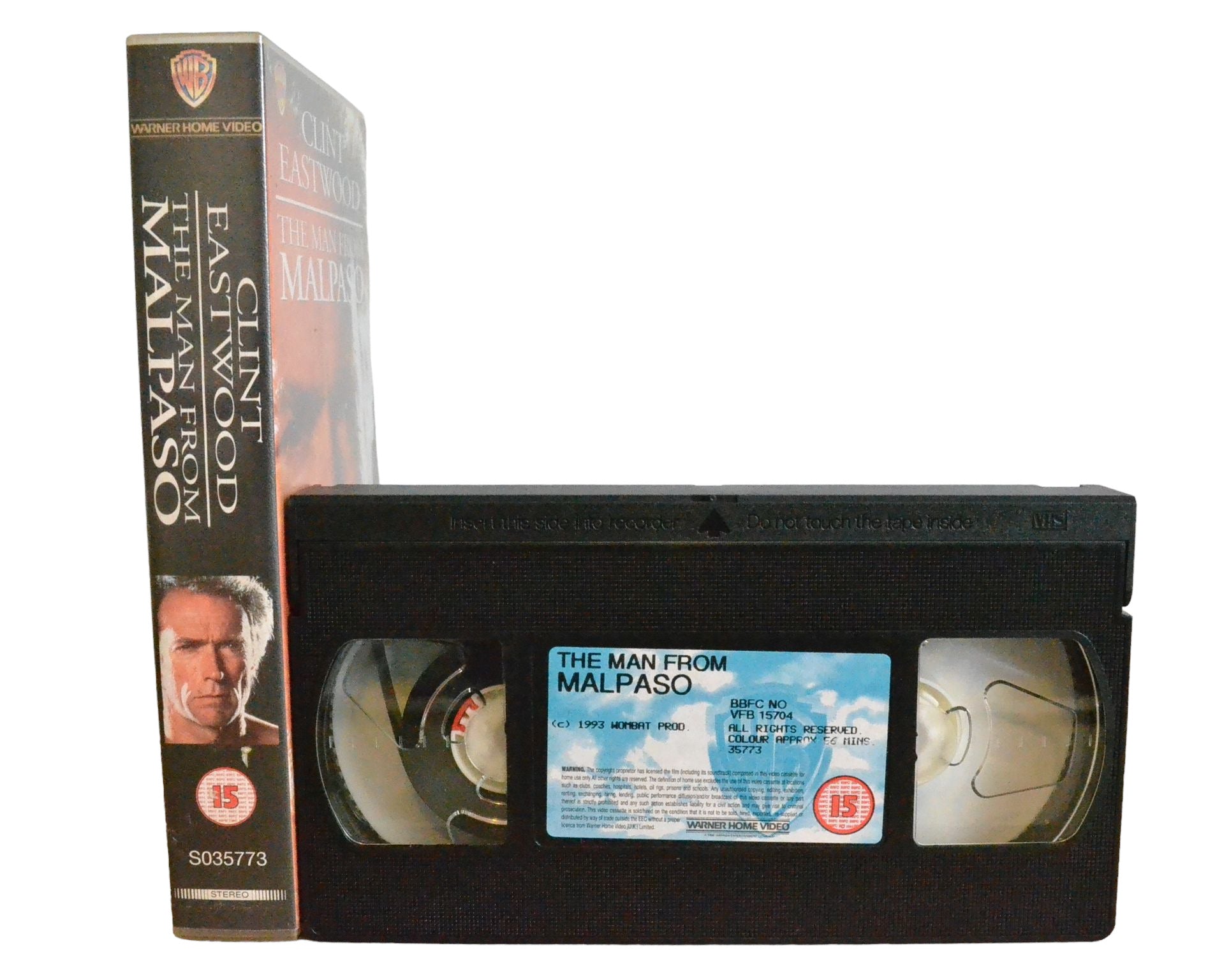 The Man From Malpaso - Clint Eastwood - Warner Home Video - SO35773 - Action - Pal - VHS-