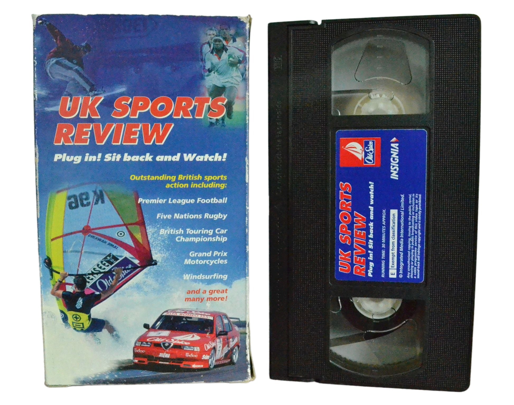 UK Sports Review - Old Spice - Carton Box - Pal VHS-