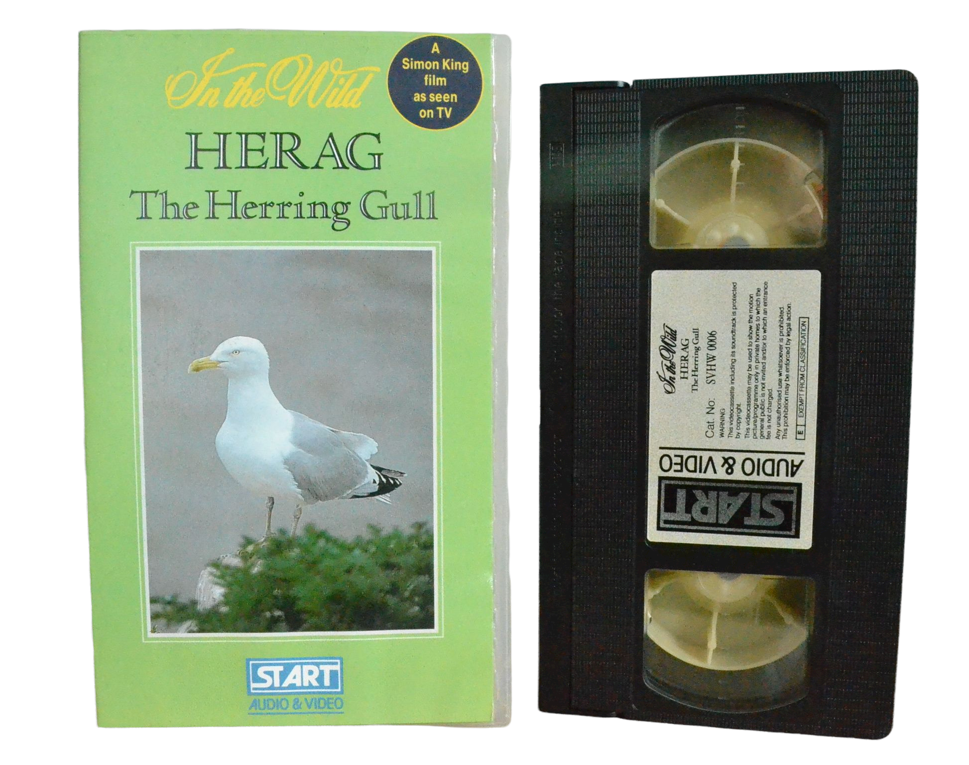 In The Wild Herag The Herring Gull - Simon King - Start Audio & Video - Vintage - Pal VHS-