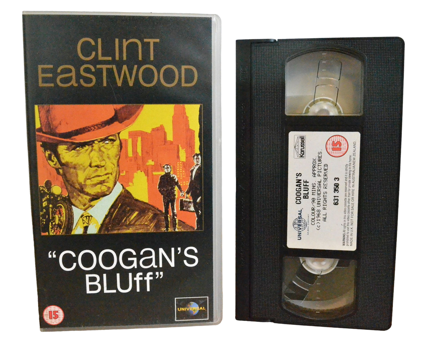 Coogan's Bluff - Clint Eastwood - Universal Video - 6313503 - Action - Pal - VHS-