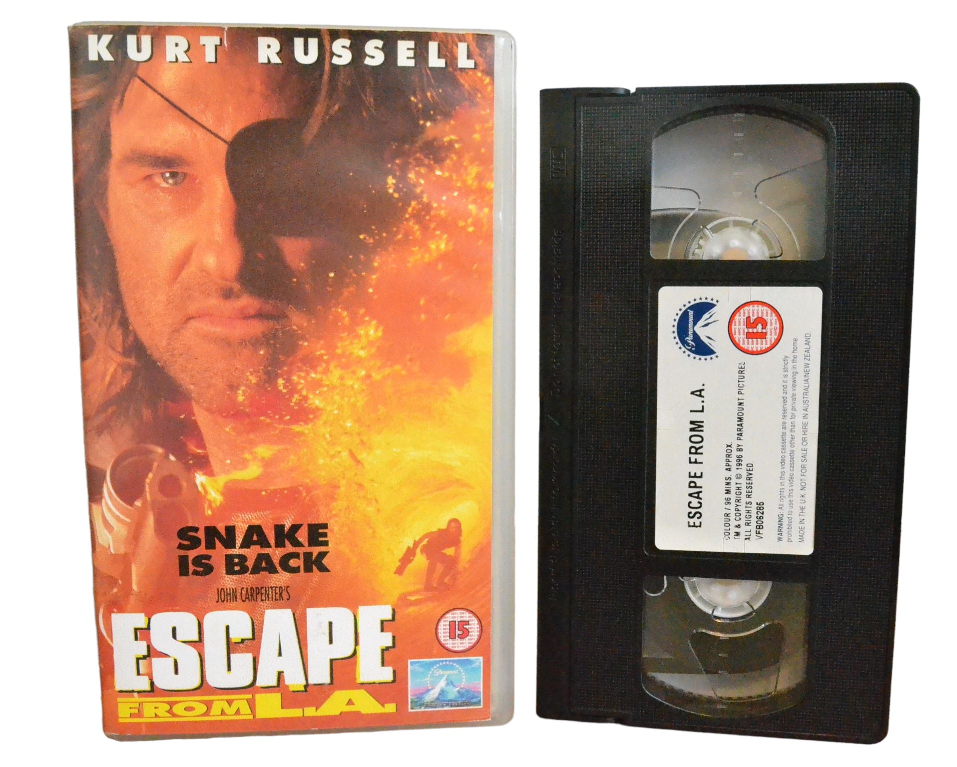 Escape From L.A. - Kurt Russell - Paramount Pictures - VHR4424 - Action - Pal - VHS-