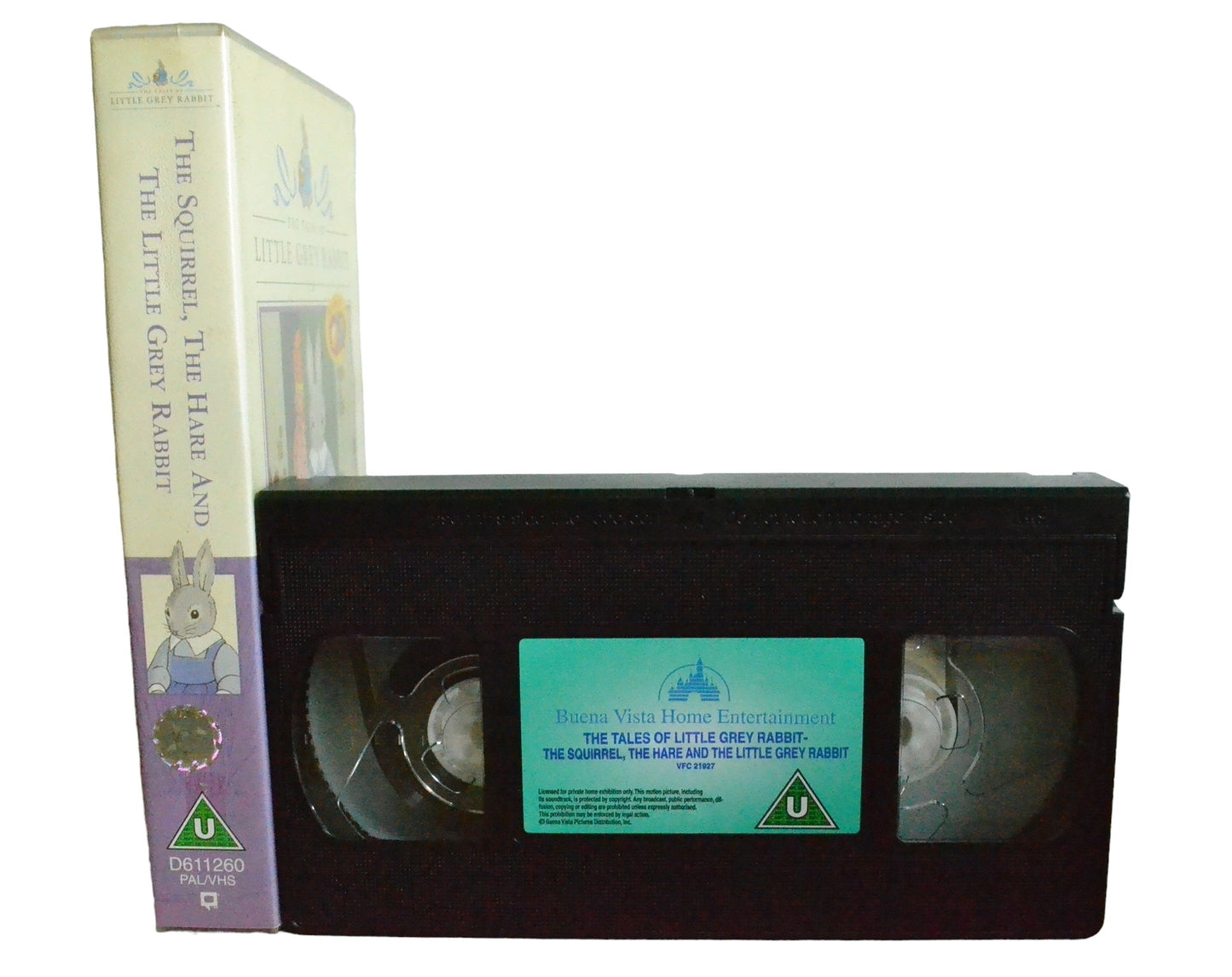 The Tales Of Little Grey Rabbit - The Squirrel, The Hare and The Little Grey Rabbit - Disney Home Video - D611260 - Children - Pal - VHS-
