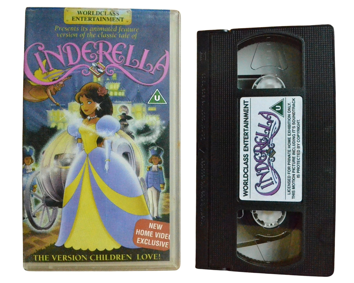Worldclass Entertainment Cinderella - Children’s - Pal VHS-