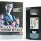 Commando: Large Box - Schwarzenegger - Bullet Happy - 80’s Action - CBS - VHS-